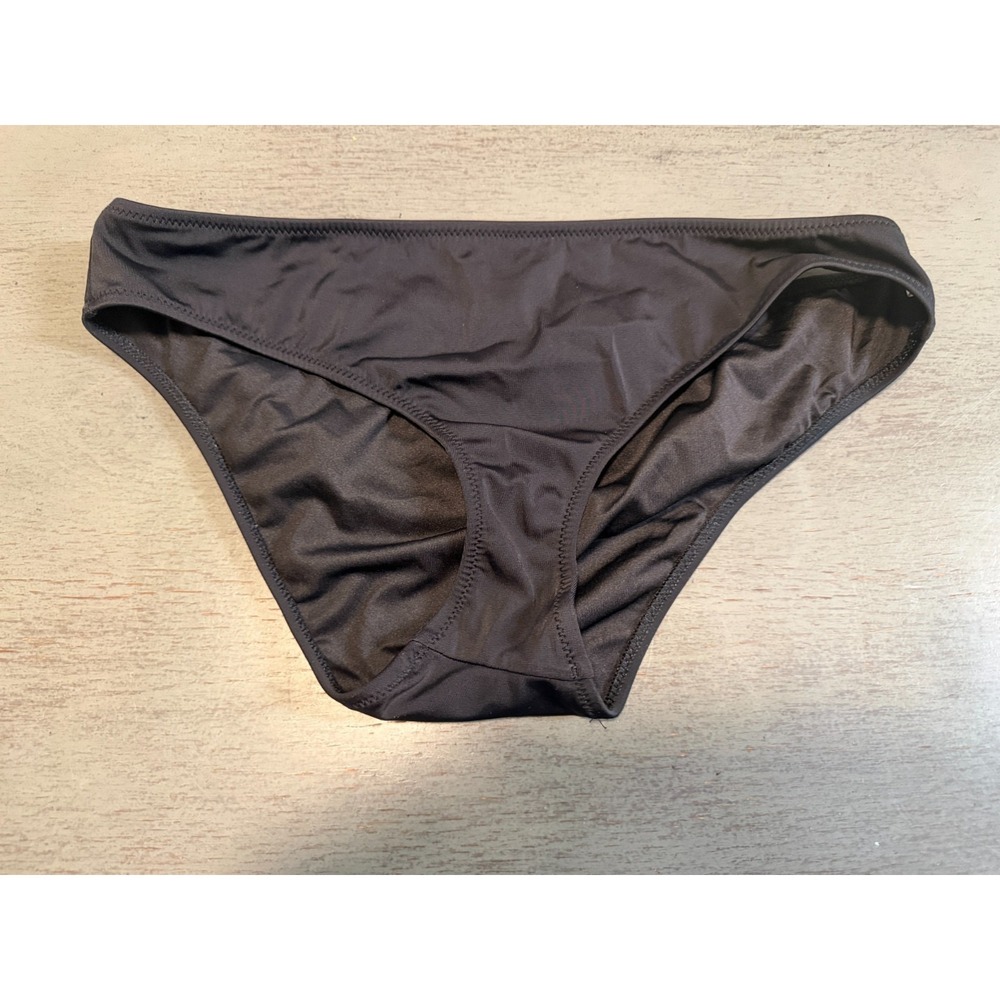 black SHADE & SHORE lined  swimsuit bikini bottom size small